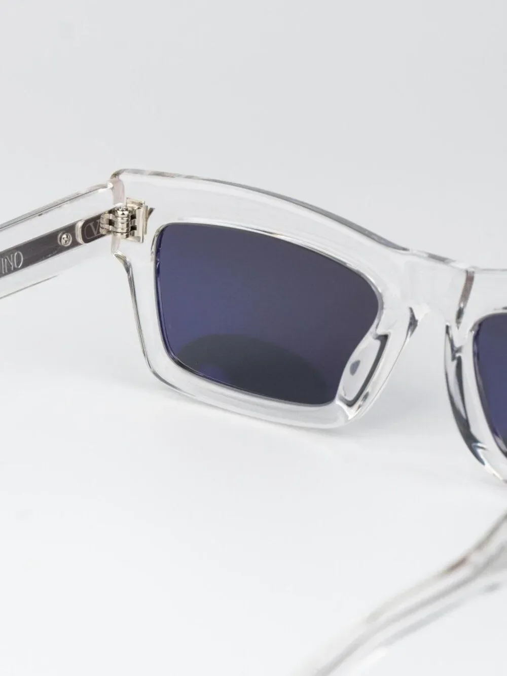 Valentino Men Sunglasses Transparent Grey Rectangle V-SHARP VLS-134 C